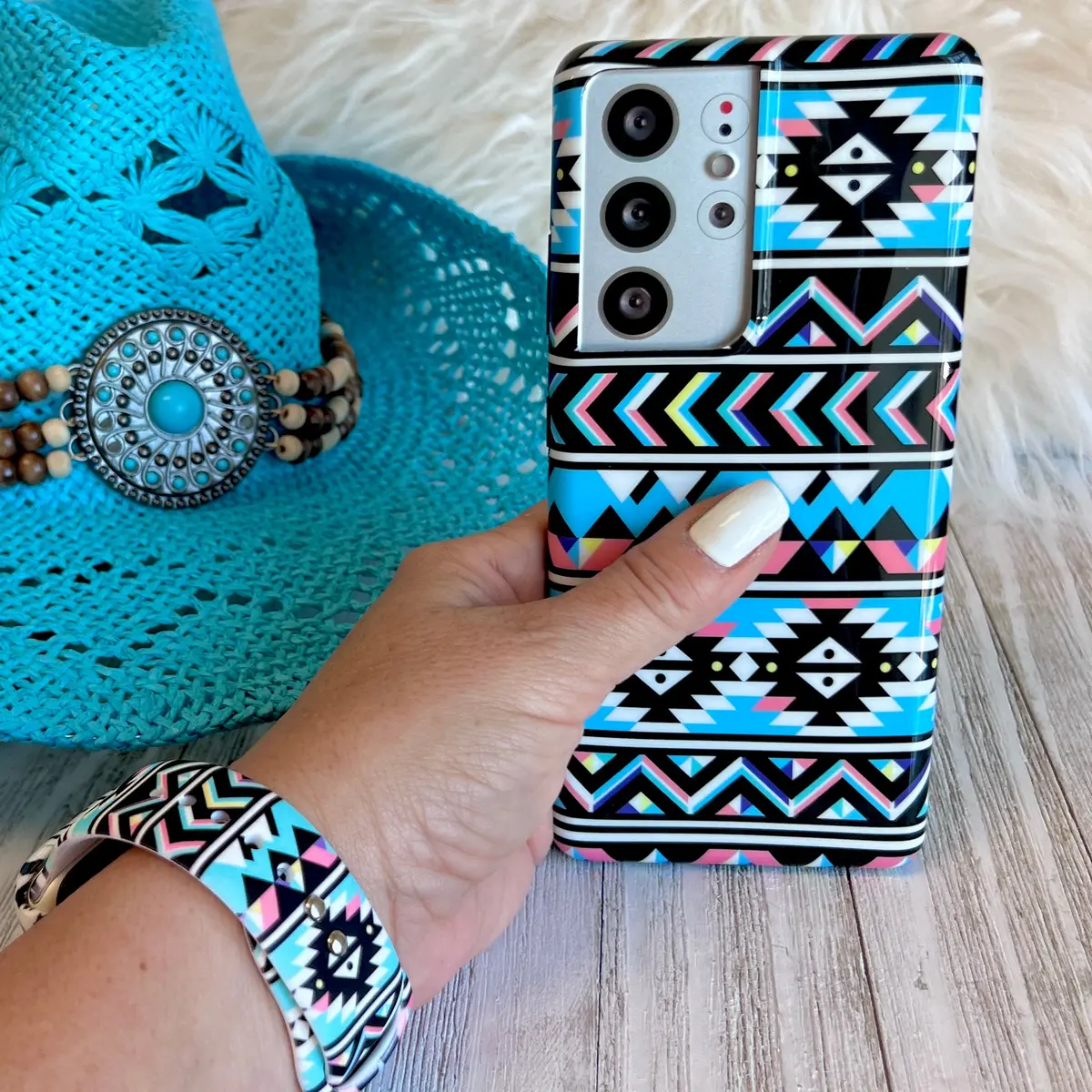 Boho-Chic Turquoise Case For Samsung Galaxy 1