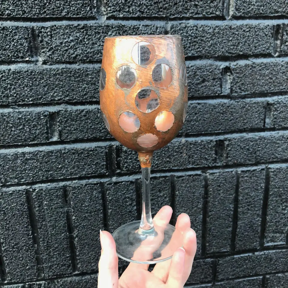 Infinite Alchemics Electroformed Wine Glass 1