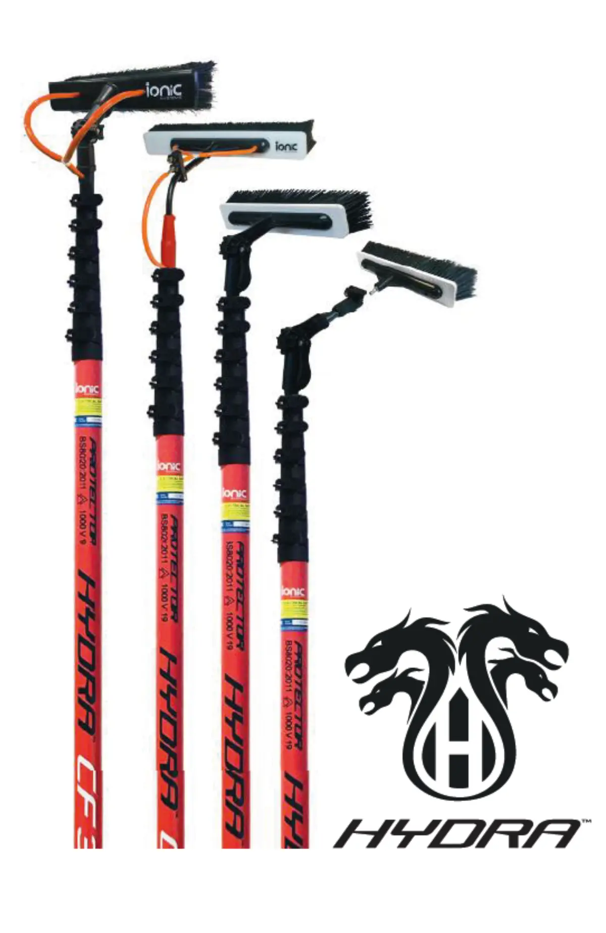 Ionic Systems Hydra™ Vertigo Quick Release Waterfed Pole (You Choose) 1
