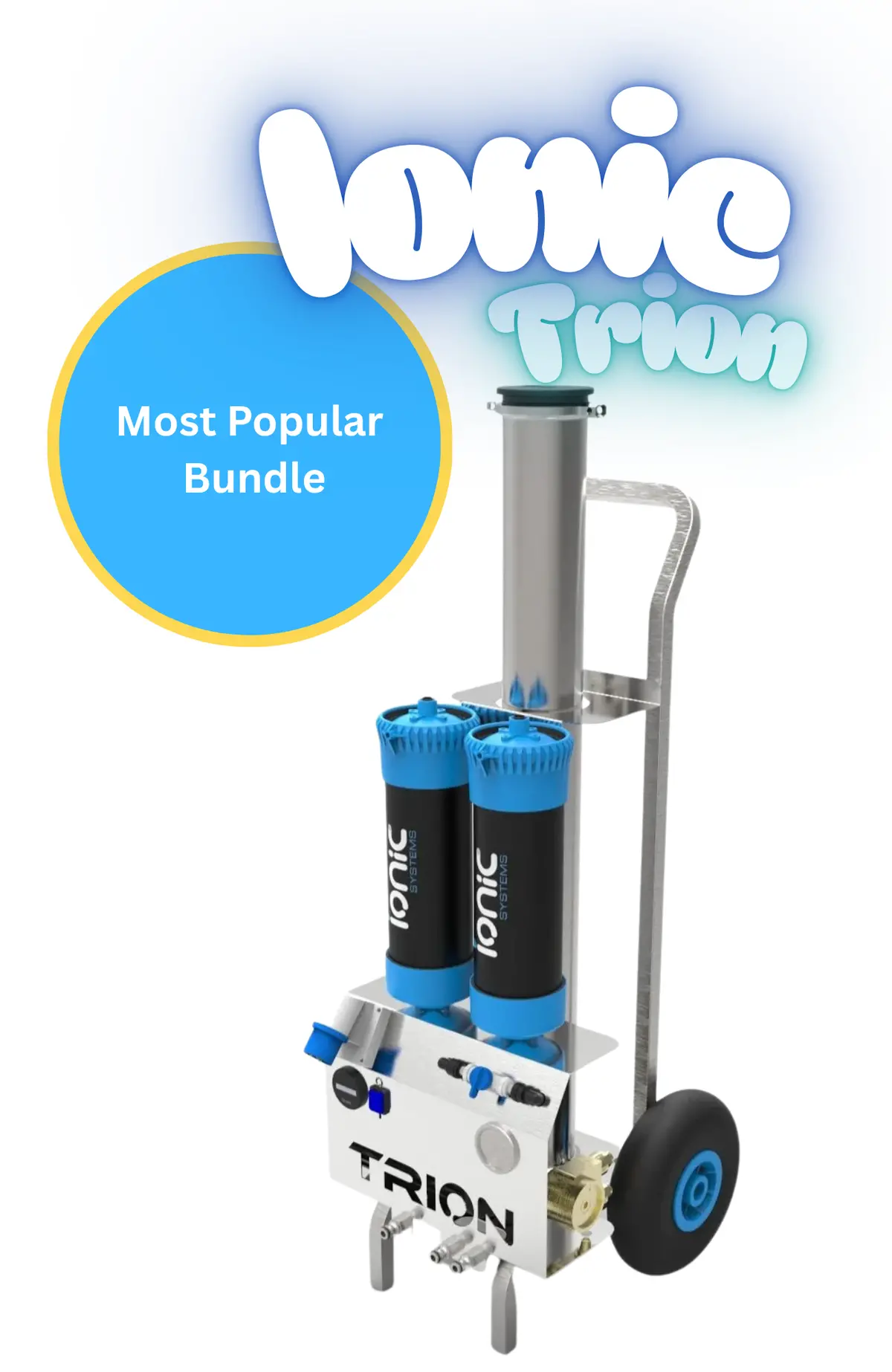 Ionic Trion Electric Pumped Pure Water Fed Cart Most Popular Bundle 1