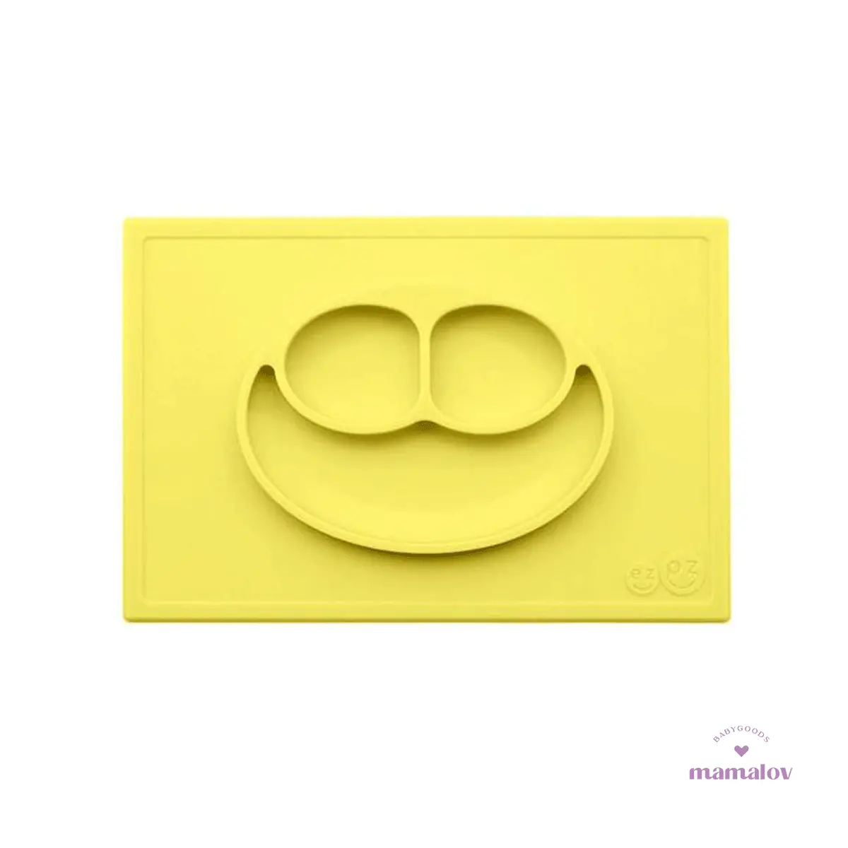 Plato De Silicon Happy Mat Amarillo Hm010 Ezpz 1