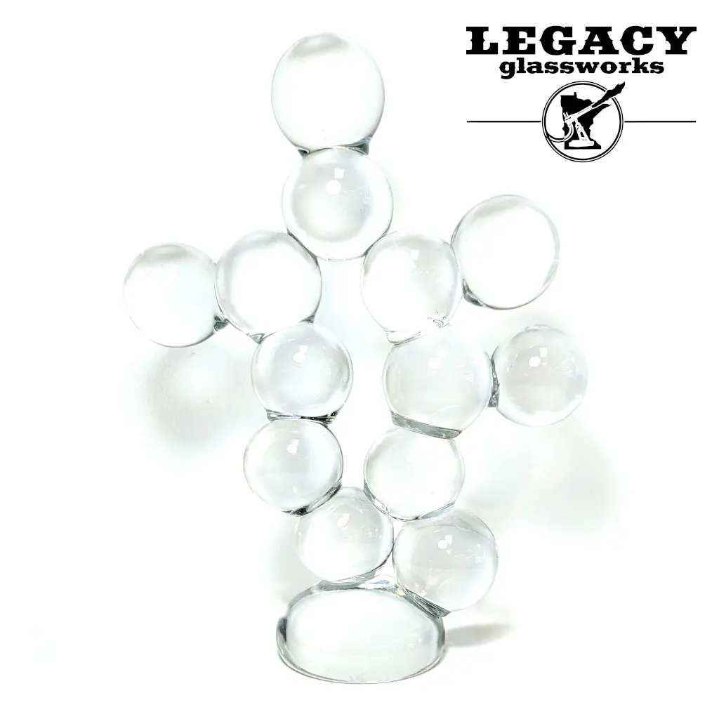 Jake In The Bocks Soft Glass Clear Marble Sculpture 1
