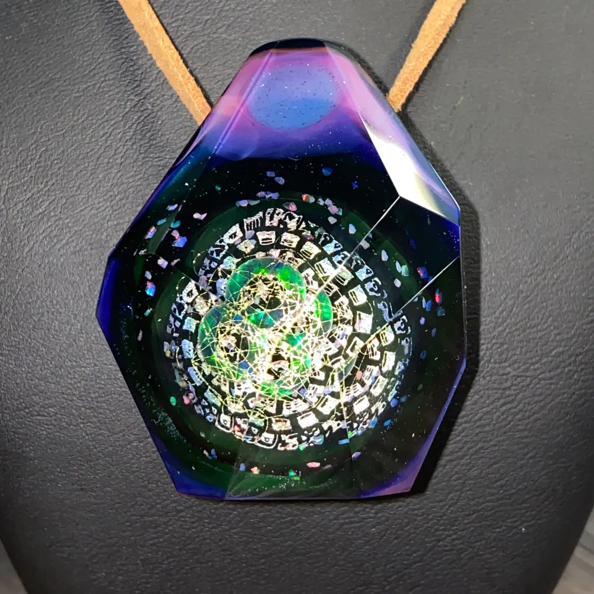 Jes Durfee X Josh Arleth Faceted Opal Mandala Pendant 1