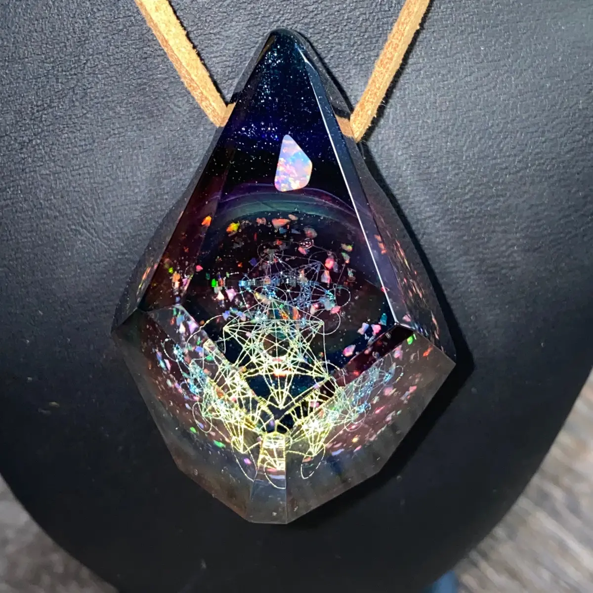 Jes Durfee X Josh Arleth Faceted Opal Vortex Pendant 1