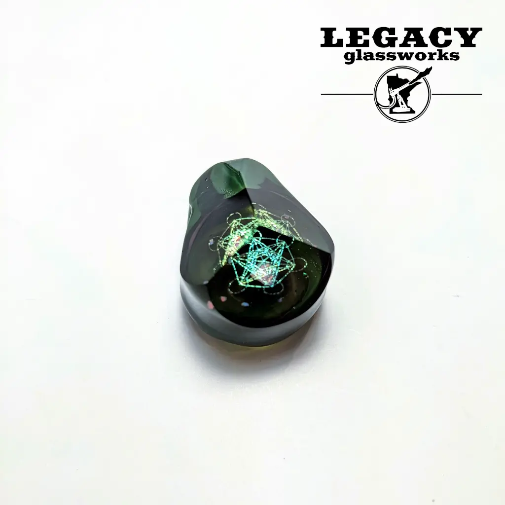 Jes Durfee Faceted Opal Green Pendant 1