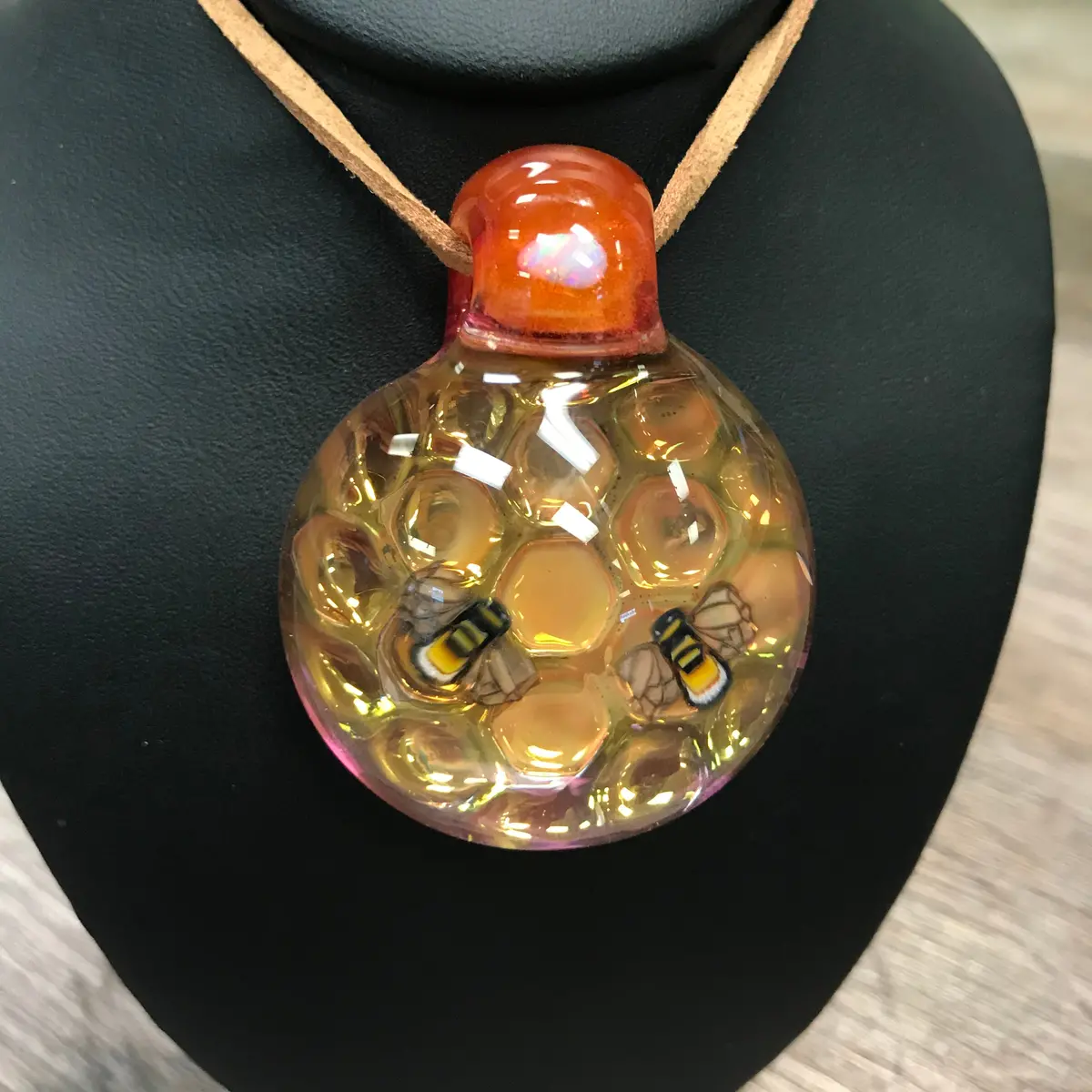 Jes Durfee Honeycomb Pendant 1