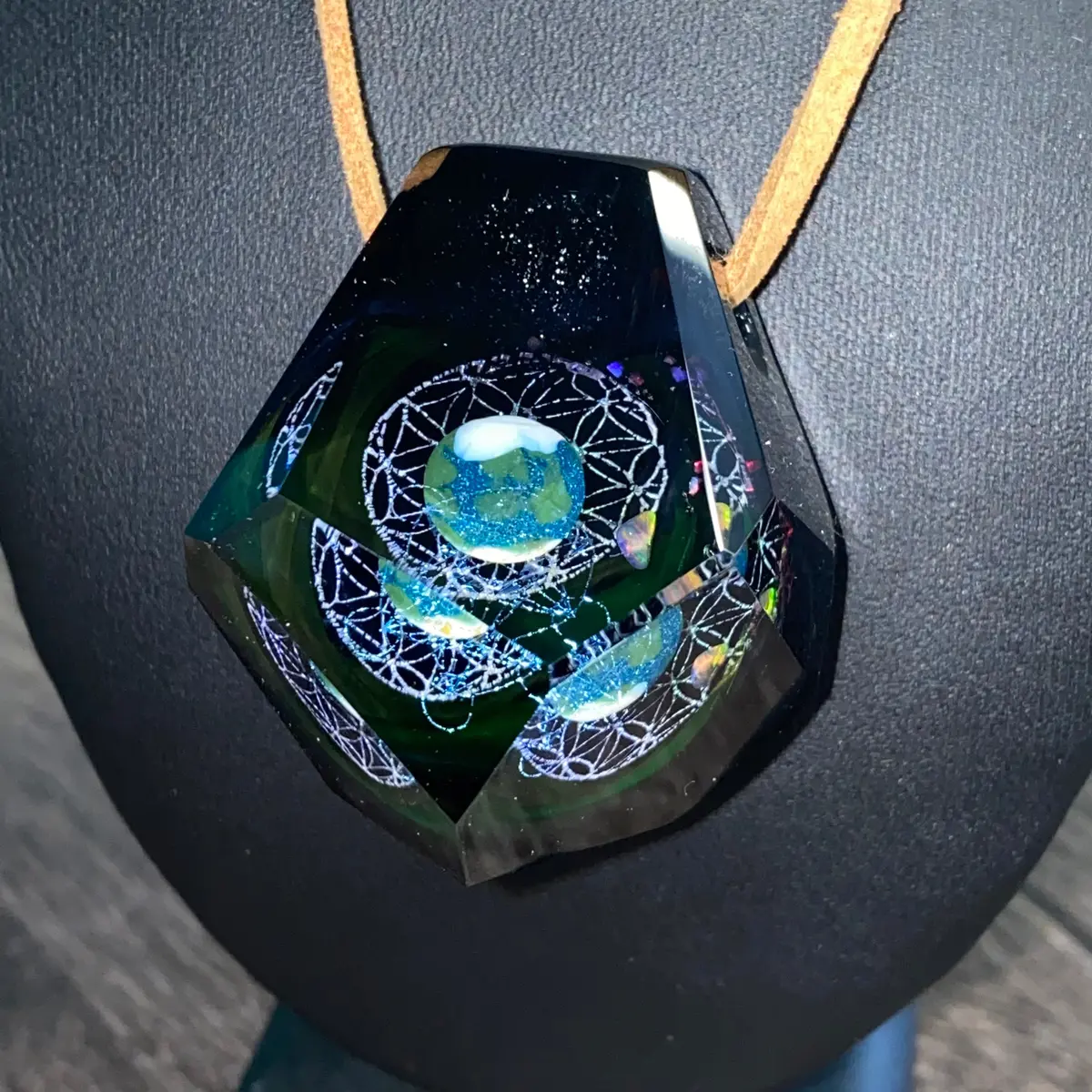 Jes Durfee X Josh Arleth Faceted Planetary Pendant 1