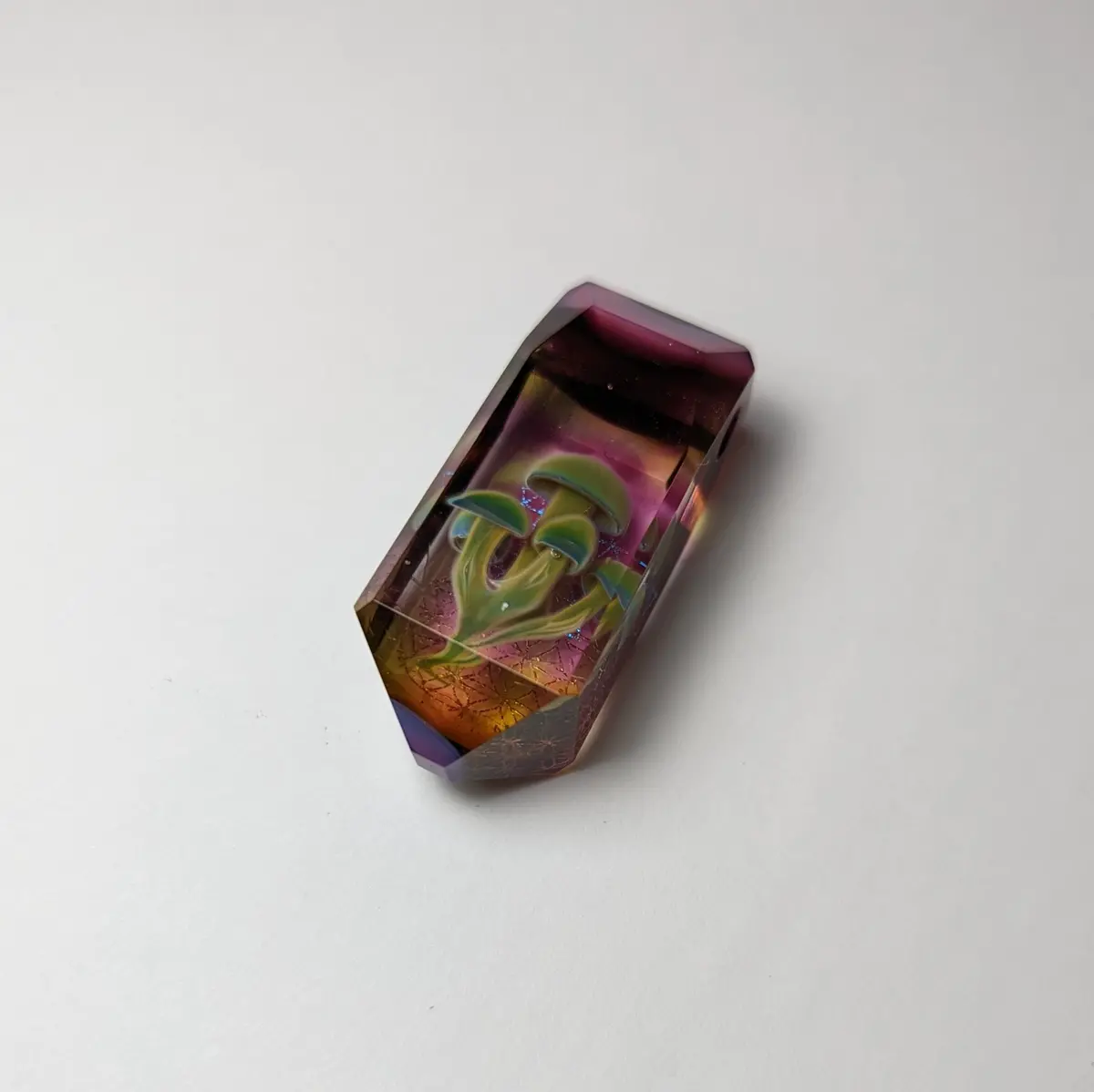 Jes Durfee X Josh Arleth Faceted Multi Mushroom Dual Geometry Pendant 1
