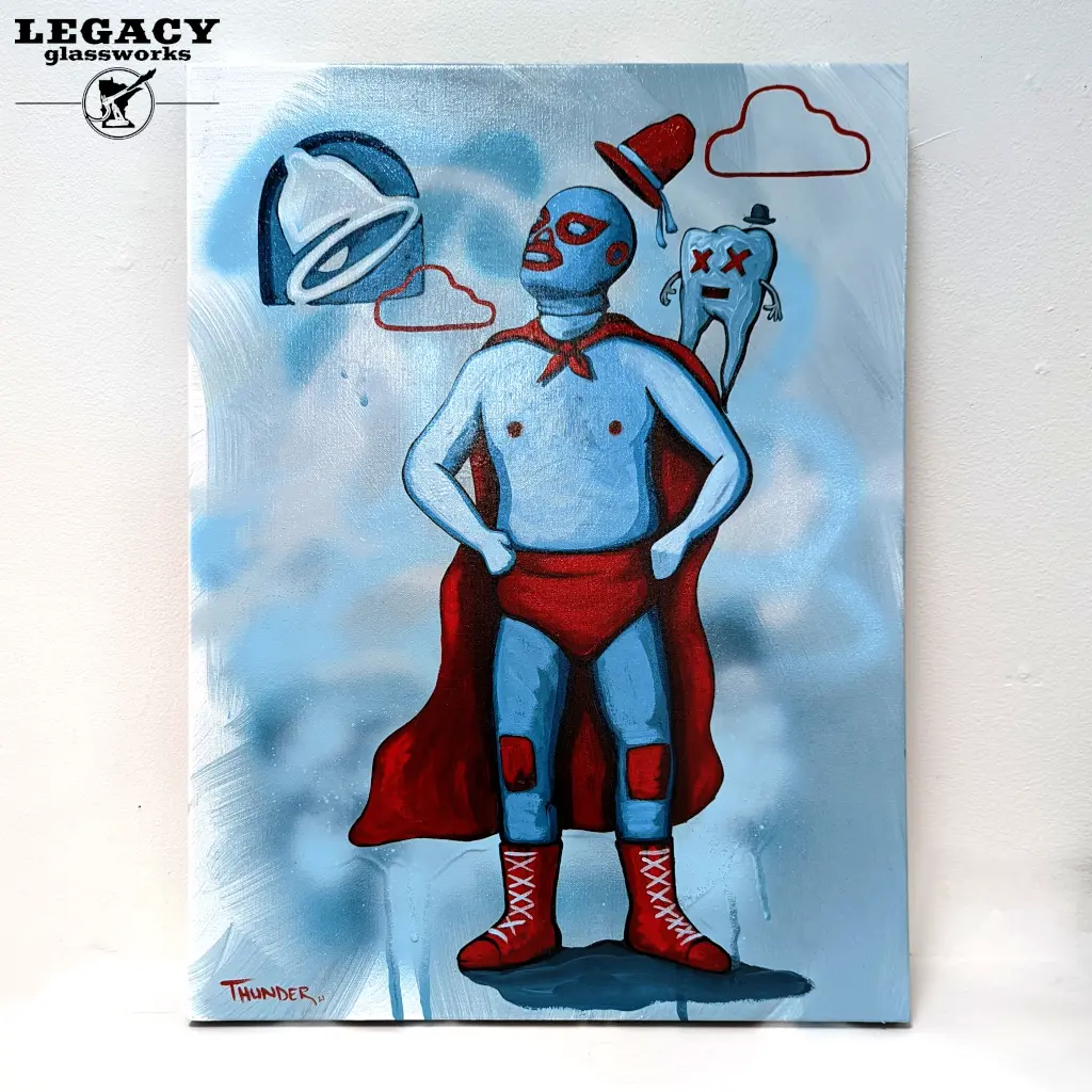 Jonthunder "Religious Man" Original Painting 1