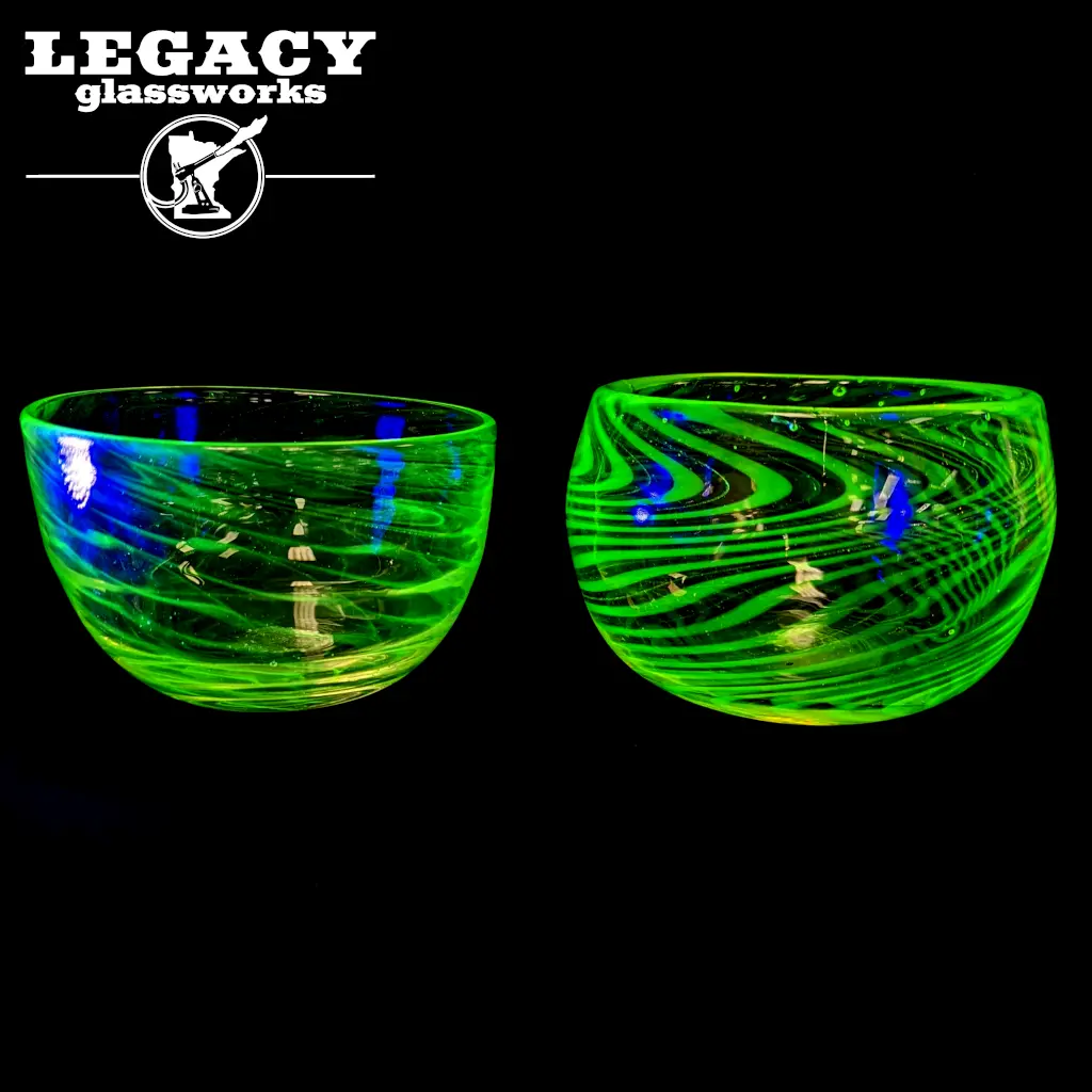 Funk Queen Uranium Glass Bowls 1