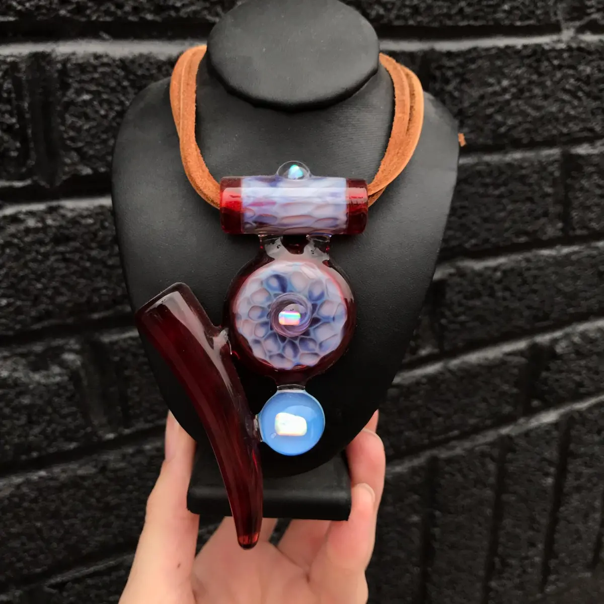 Kayla Om Honeycomb Pendant 1