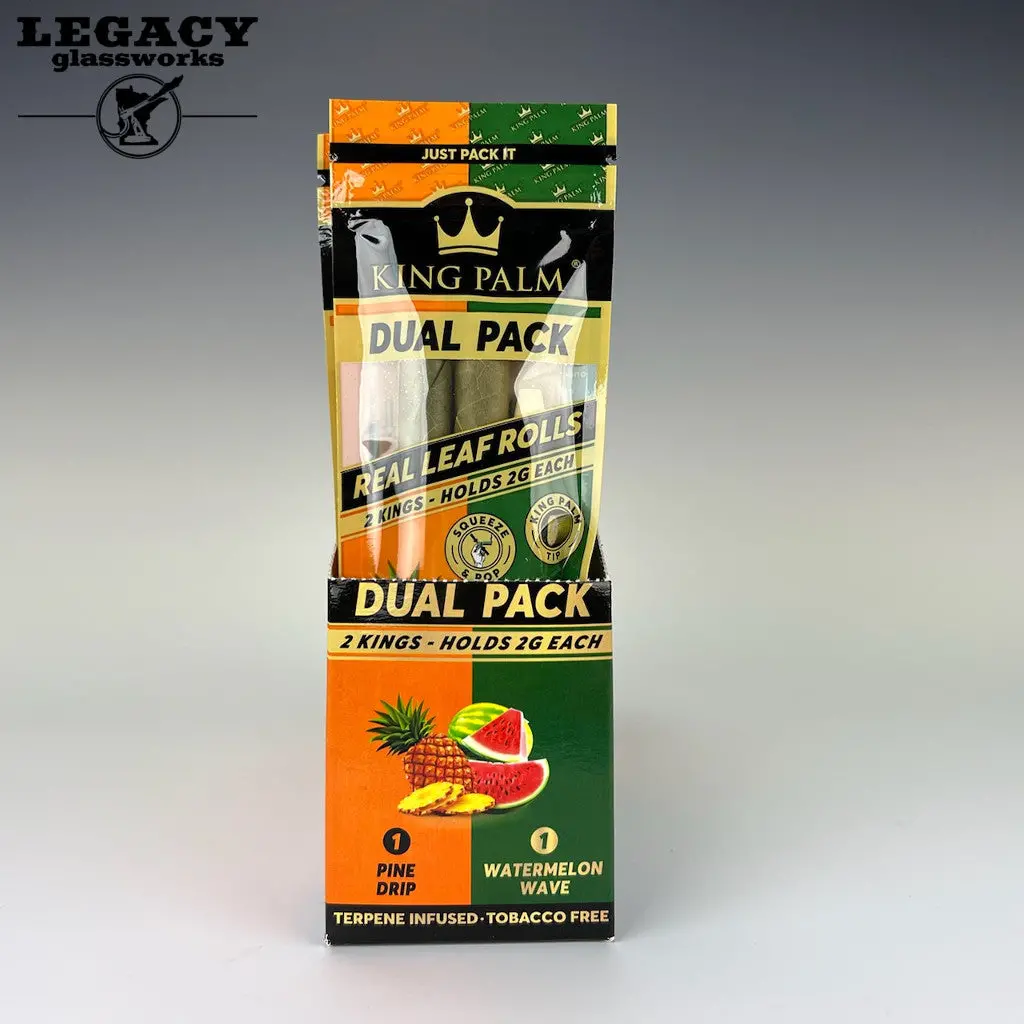 King Palm Dual Flavored 2 Pack - Pine Drip/Watermelon Wave 1