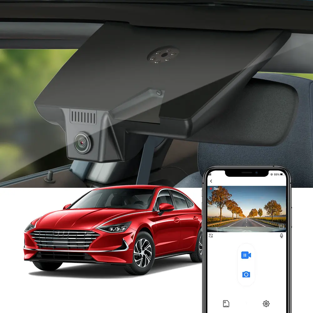Fitcamx Dash Cam For Hyundai Sonata 2020-2023 (Rear Mirror Cover Part Number 96030-L1000) 1