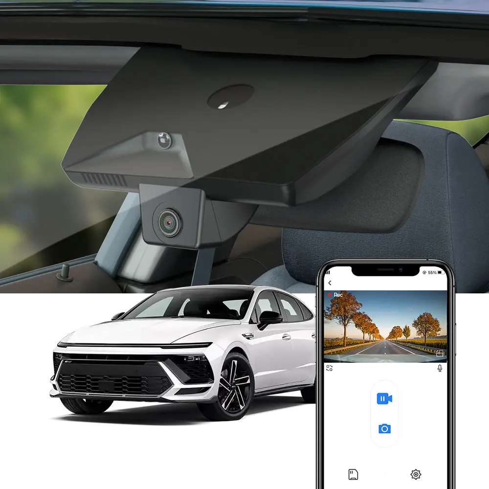 Fitcamx Dash Cam For Hyundai Sonata 2024 2025 (Rear Mirror Cover Part Number 96030-L1600) 1