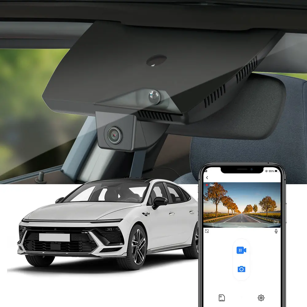 Fitcamx Dash Cam For Hyundai Sonata, N-Line 2024 2025 2026  (Right Hand Drive Vehicle) (Rear Mirror Cover Part Number 96030-L1620) 1