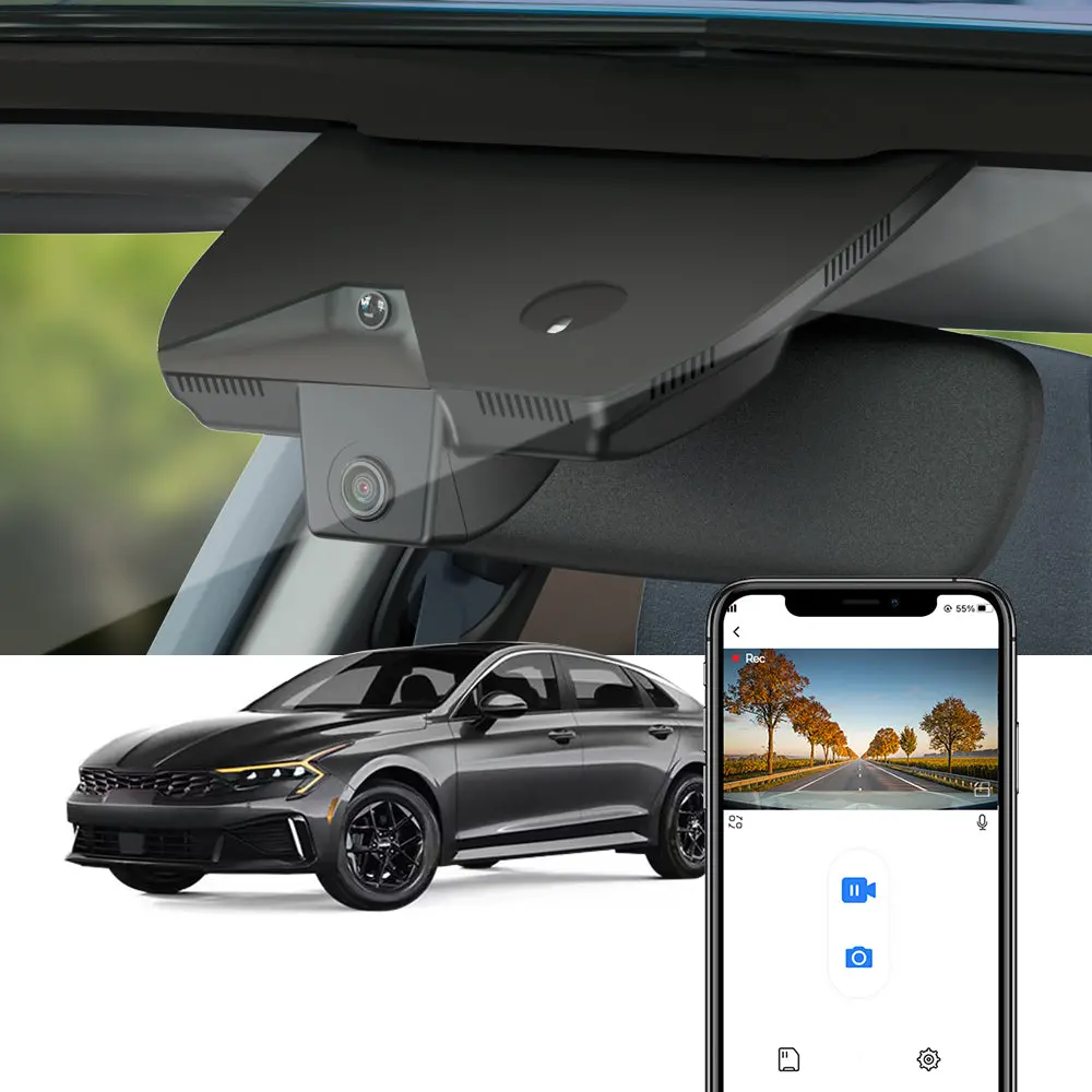 Fitcamx Dash Cam For 2025 2026 Kia K5 (Rear Mirror Cover Part Number 93030-L2500) 1