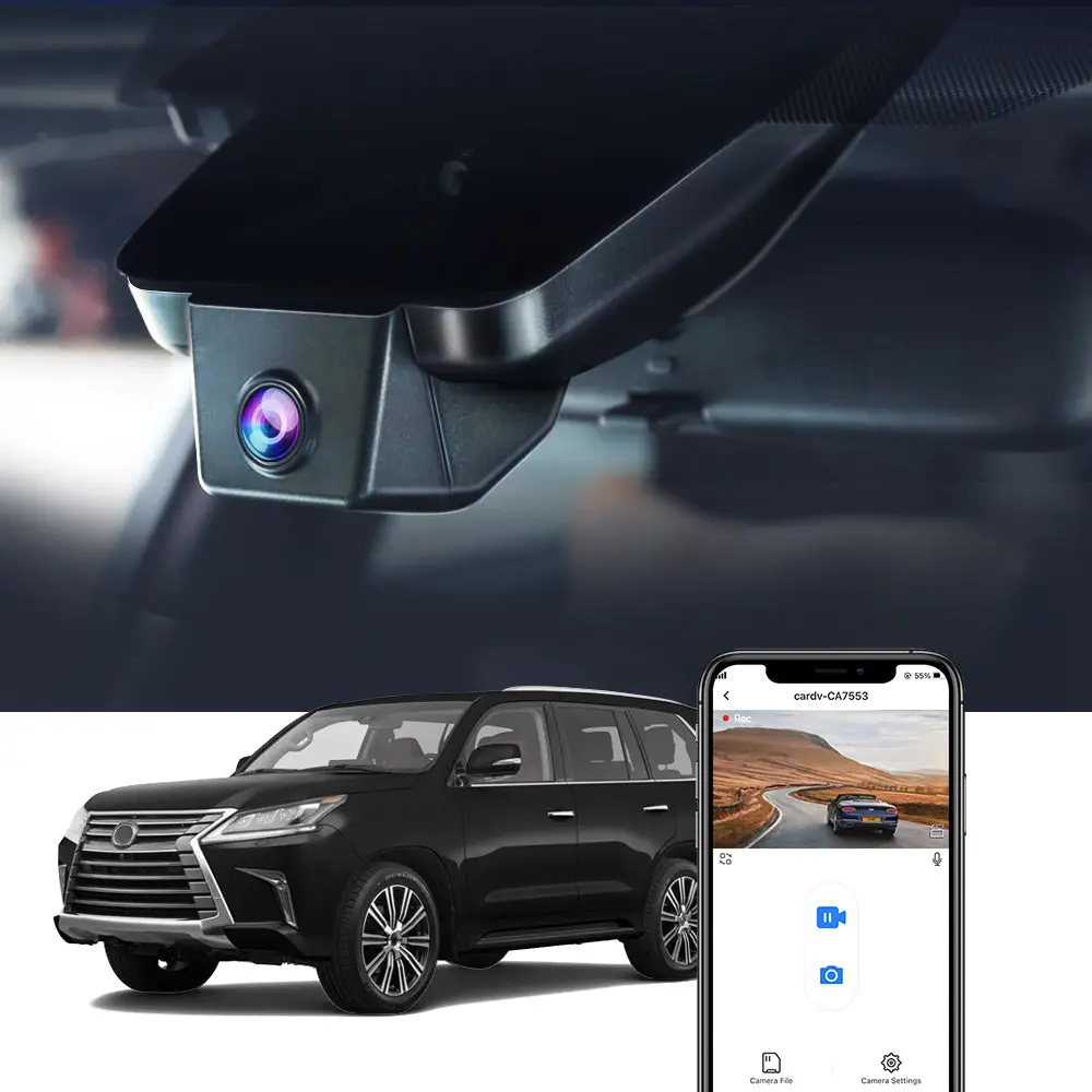 Fitcamx Dash Cam For Toyota Land Cruiser 2017-2021 1