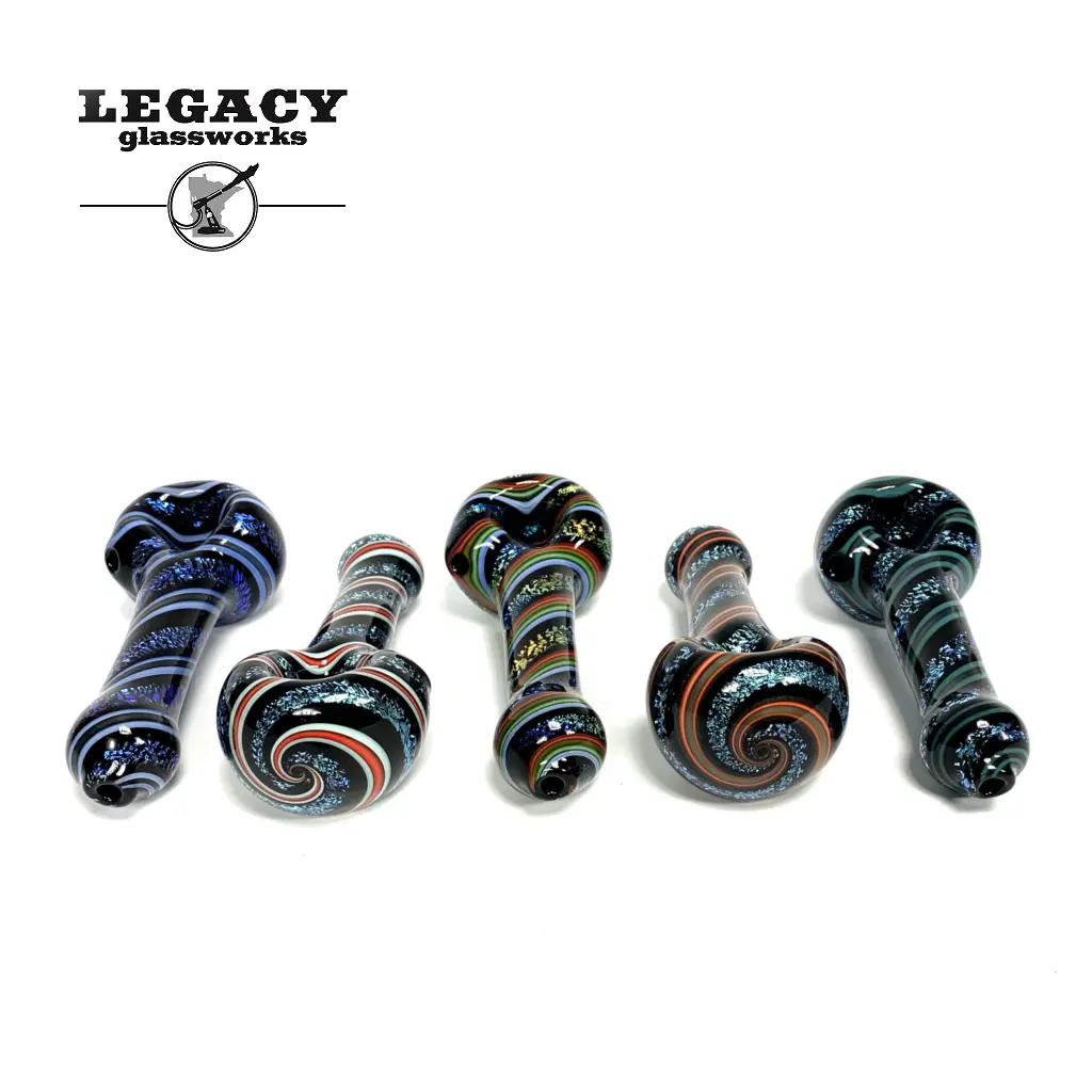 Lab Rat Glass Dichro Cane Twist Spoon 1