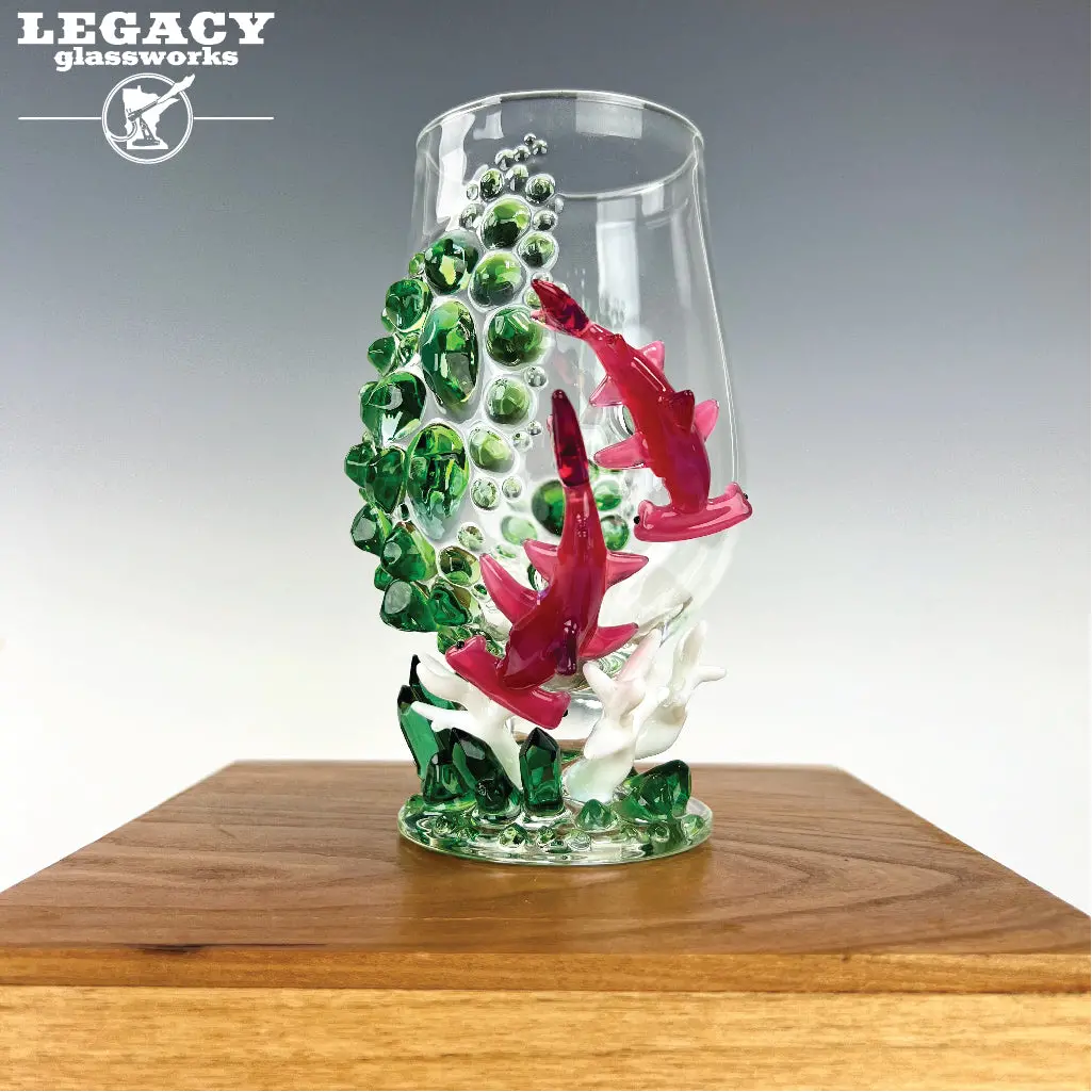 Northern Waters X Liz Wright Sea Life Glass 1