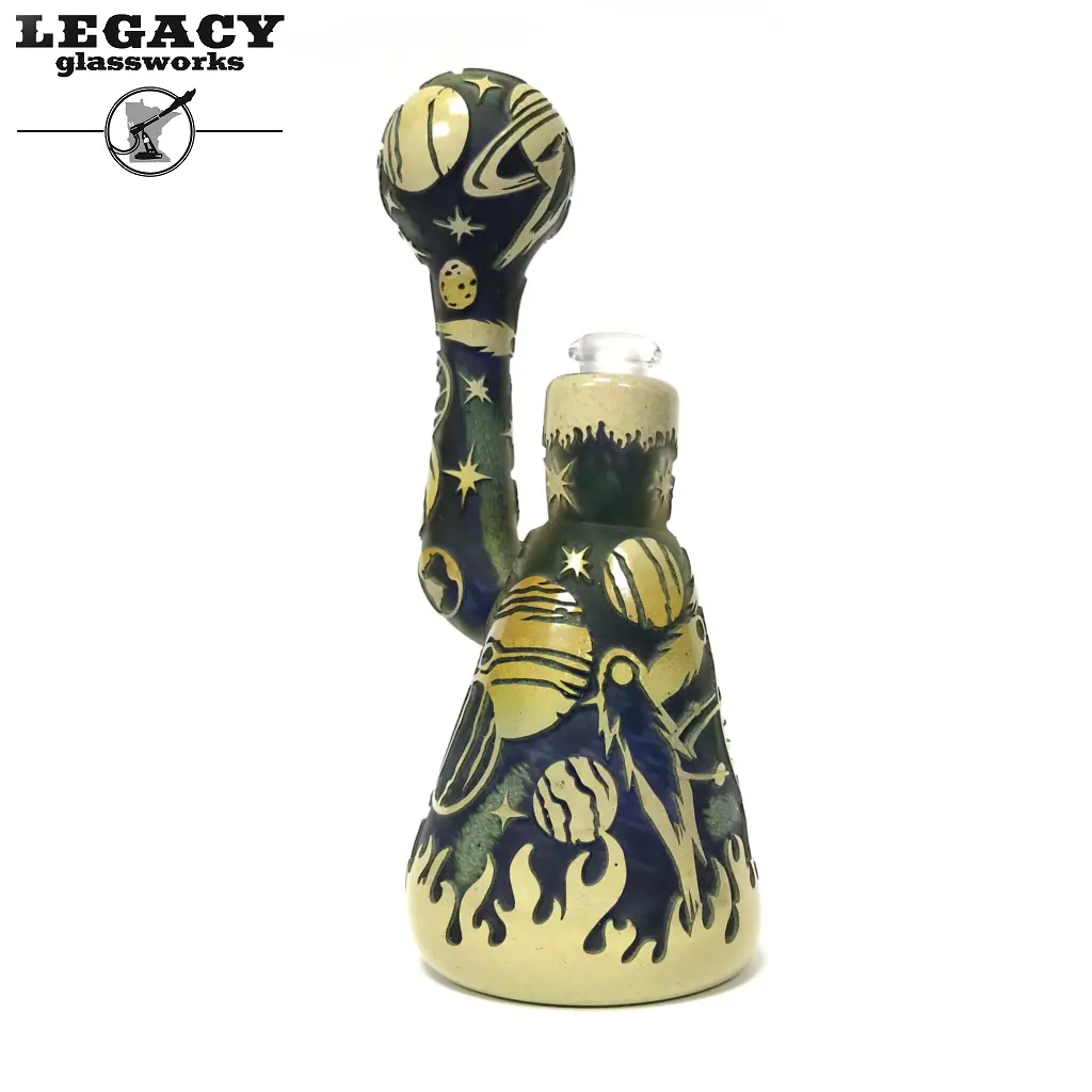 Liberty Deep Carved Space Bubbler 1