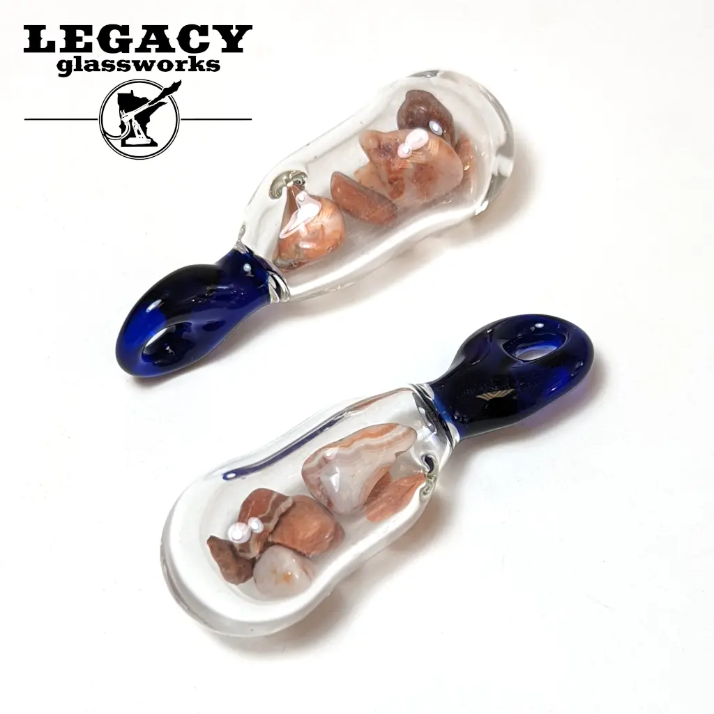 Mago Glass Agate Bulb Pendant 1