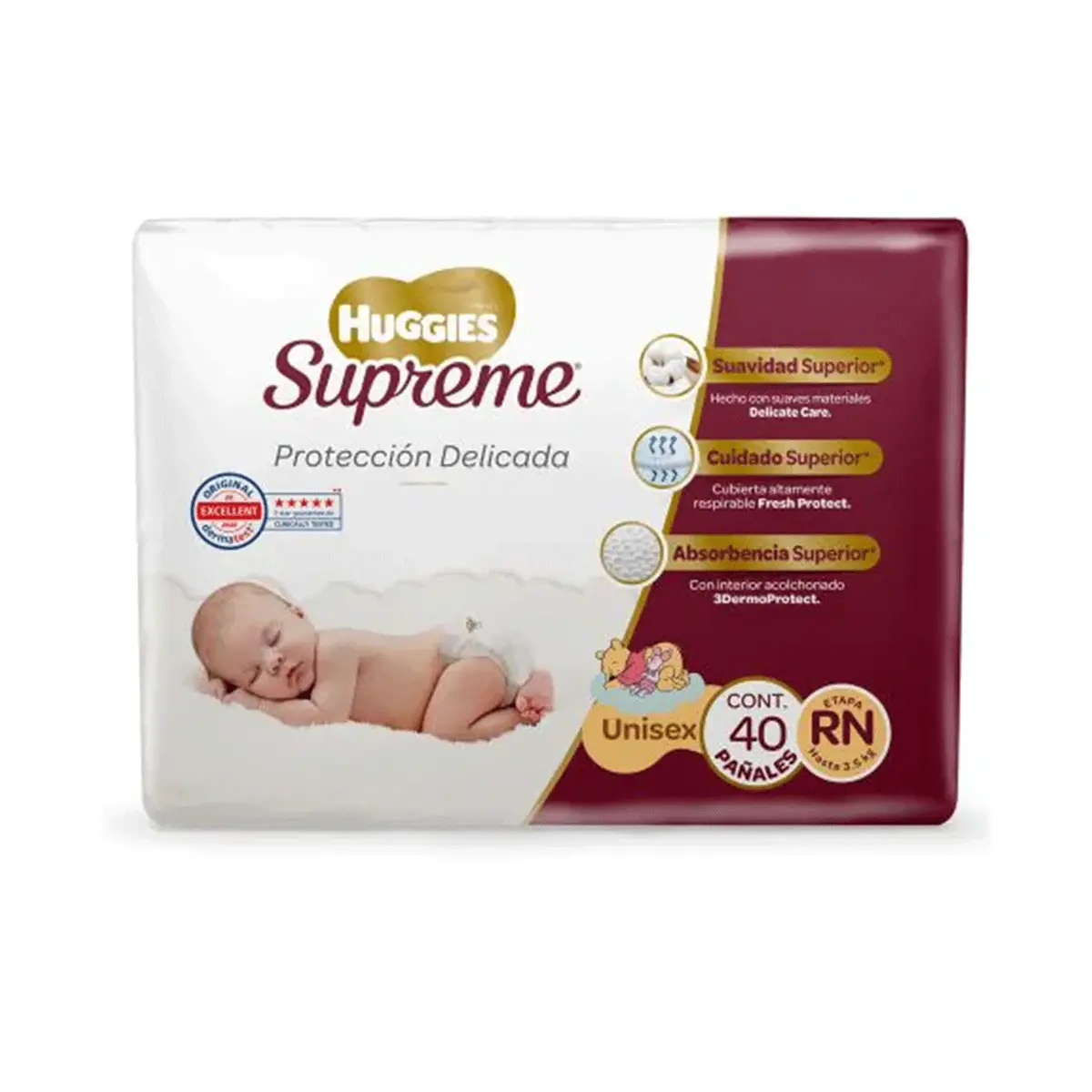 Pañales Huggies Supreme Recien Nacido Unisex 1