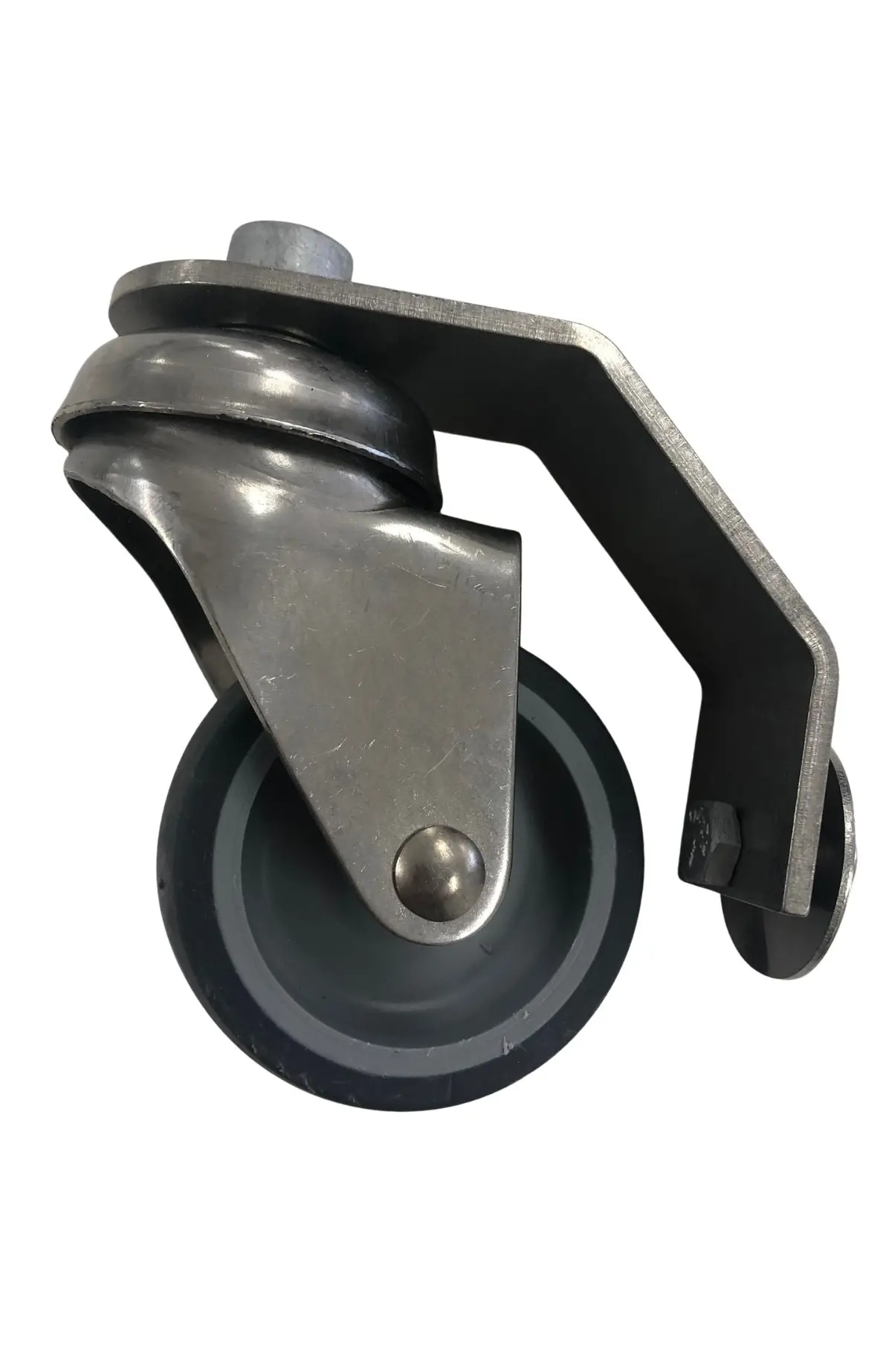 Mosmatic Stainless Steel Caster Plus Bracket - For Universal & Allrounder Series Surface Cleaner - 80.943 1