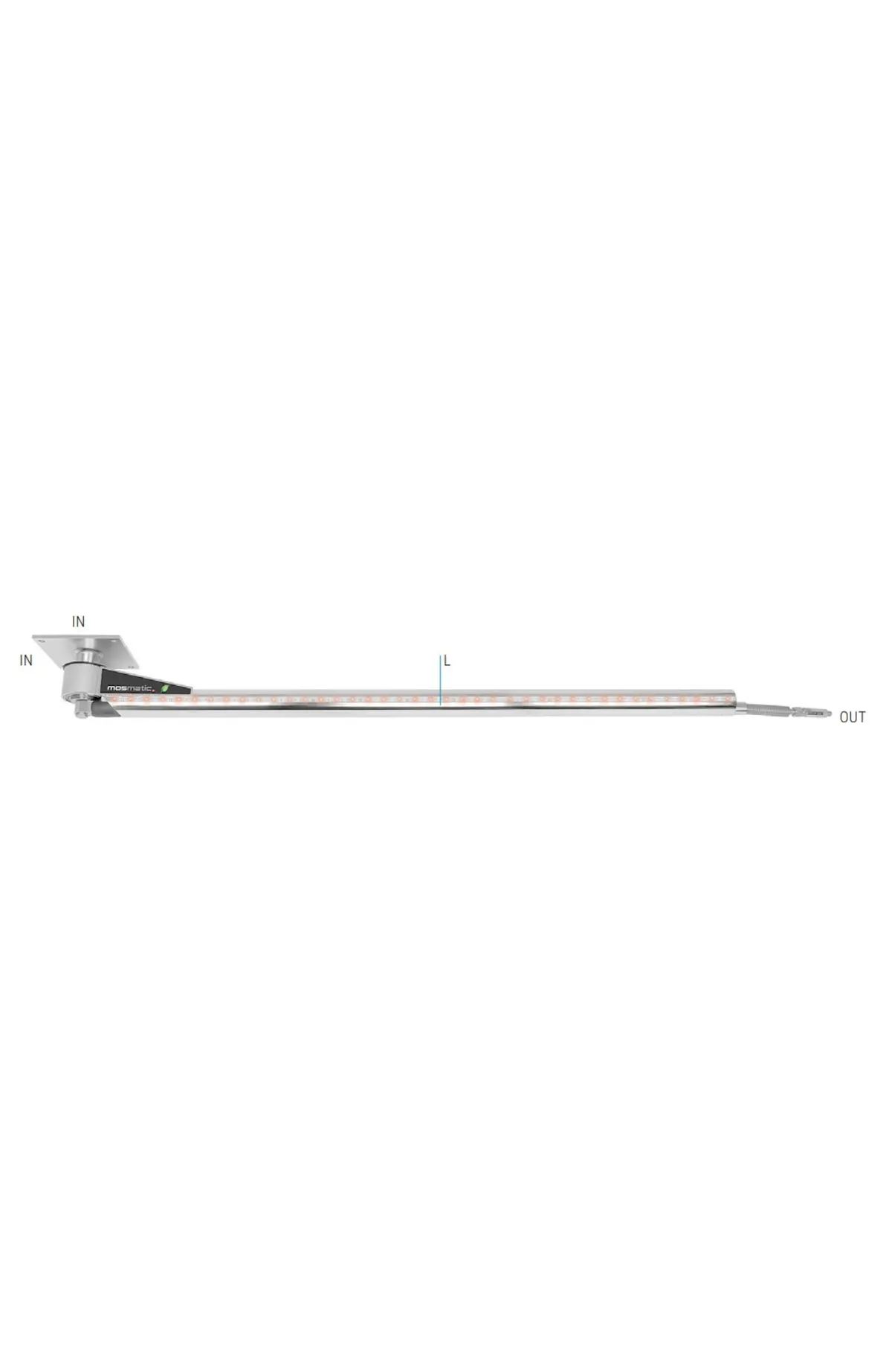 Mosmatic – Ceiling Boom With Led Lighting - Dkpbl -5Ft 3In - 66.219 1