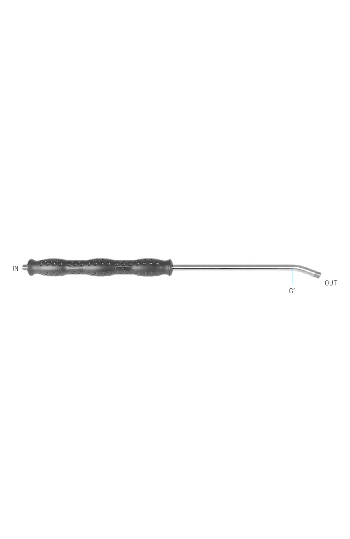 Mosmatic Polyurethane Pro Bent Wand 902.982 - 1/4" Nptm X 1/4" Nptm 1