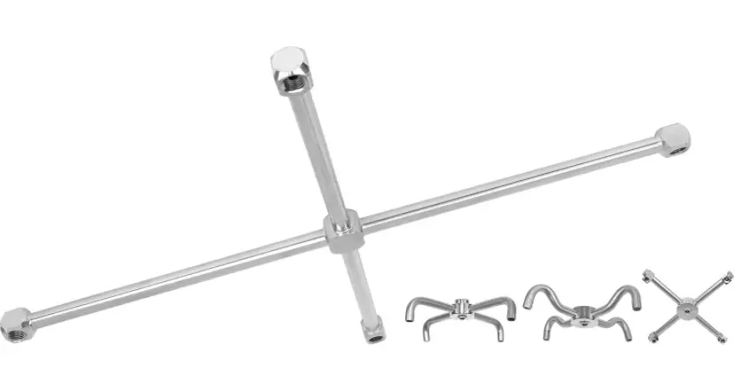 Mosmatic Turbo Rotor Arm - Adjustable - Stainless Steel - Tuak-2S3 D 10" - M12 3X1/8"Nf - 88.936 1