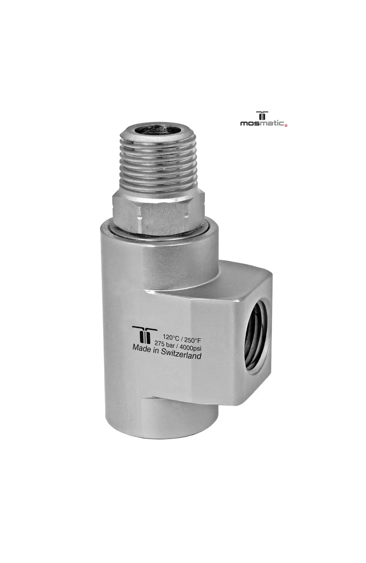 Mosmatic Wdcs Swivel - 43.373 - 1/2"Nptf To 1/2"Nptm 1