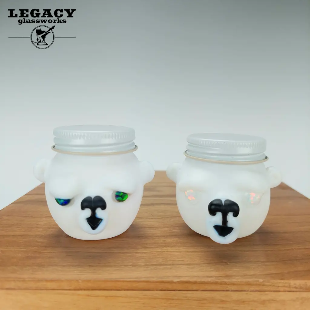 Obe Glass Polar Bear Jars 1