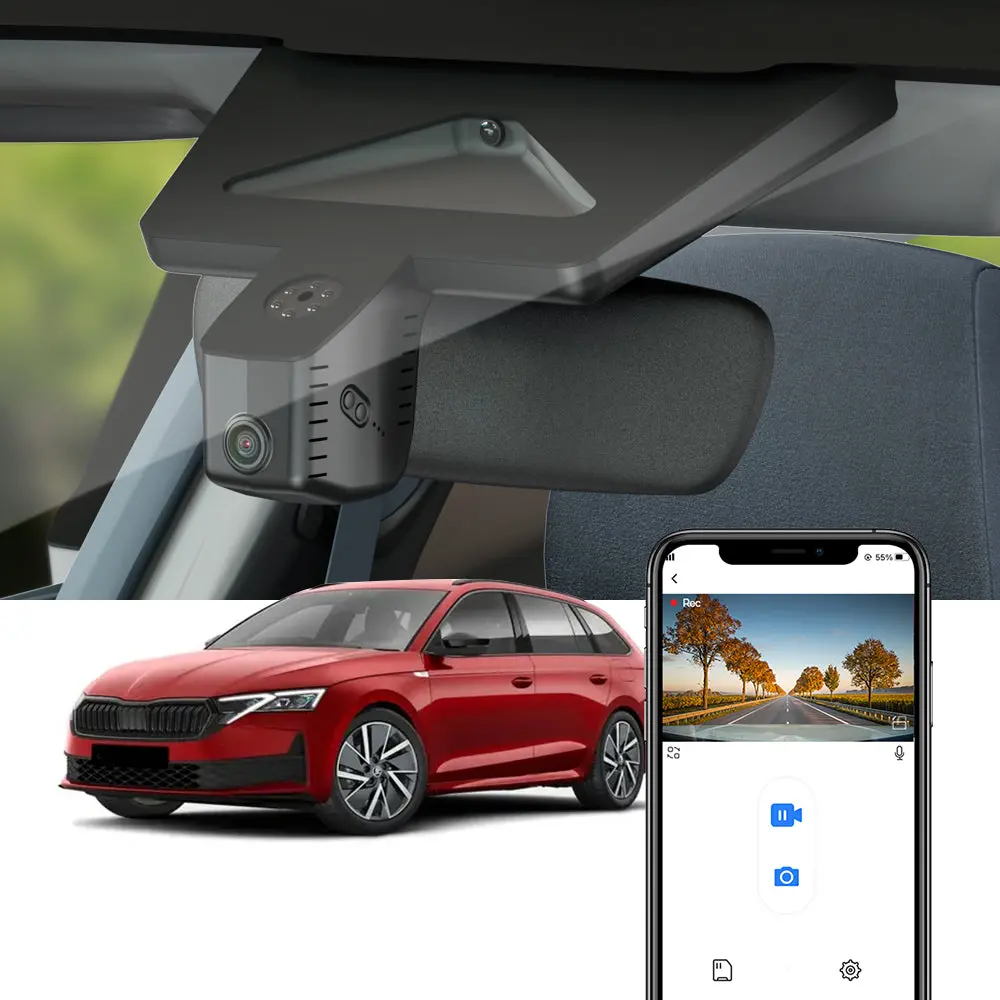 Fitcamx Dash Cam For Skoda Octavia Mk4.5 2025 2026 1