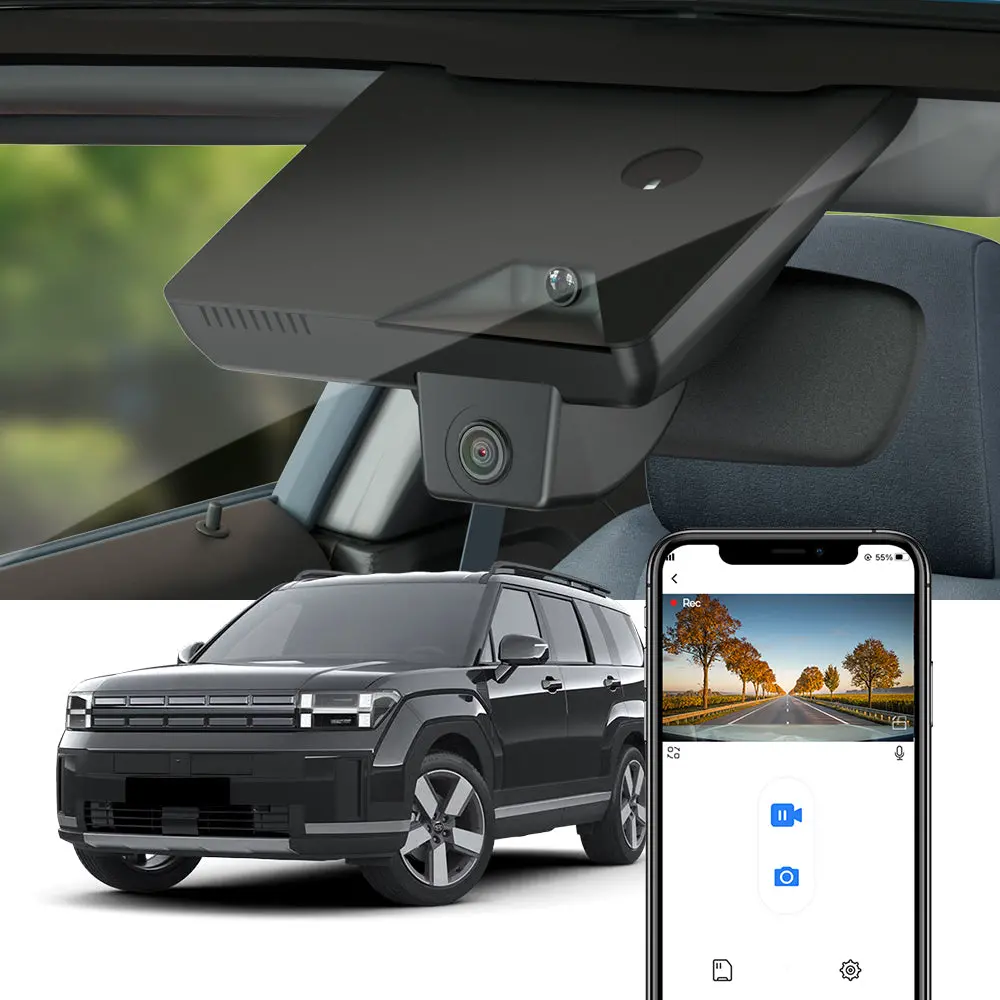 Fitcamx Dash Cam For Hyundai Santa Fe 2025-2026 (Right Hand Drive) (Rear Mirror Cover Part Number 96030-P6900) 1