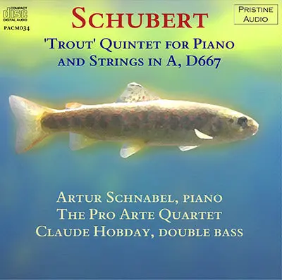 Schnabel & Pro Arte Quartet Schubert: "Trout" Quintet (1935) - Pacm034 - Cd 1