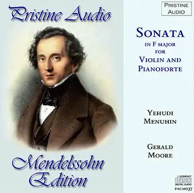 Menuhin & Moore Mendelssohn: Violin Sonata (1952) - Pacm037 - Cd 1