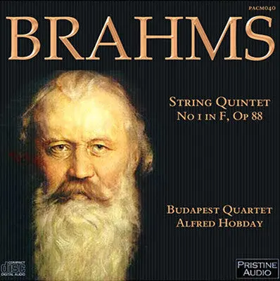 Budapest Quartet Brahms: String Quintet No. 1 (1937) - Pacm040 1