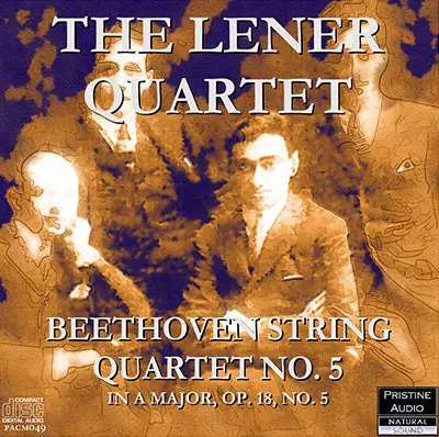 Léner Quartet Beethoven: String Quartet No. 5 (1936) - Pacm049 - Cd 1