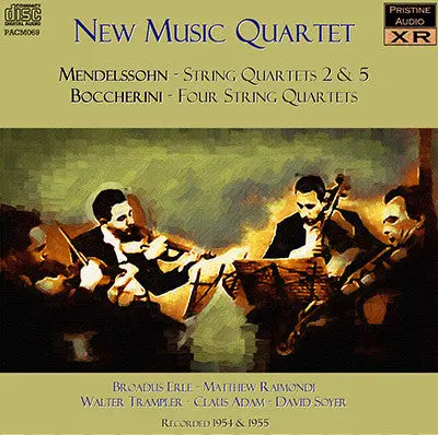 New Music Quartet Mendelssohn And Boccherini (1954/5) - Pacm069 1