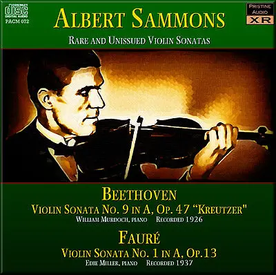 Sammons Rare Beethoven & Fauré Violin Sonatas (1926/37) - Pacm072 - Cd 1