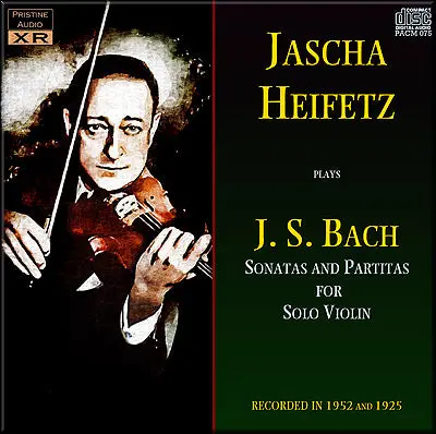 Heifetz Bach: Sonatas & Partitas For Solo Violin (1952/1925) - Pacm075 1