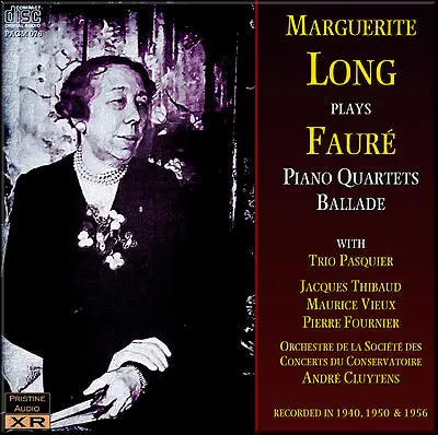 Marguerite Long Fauré: Piano Quartets & Ballade (1940-56) - Pacm076 1