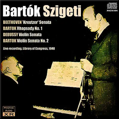 Szigeti & Bartók Beethoven, Bartók & Debussy Sonatas (1940) - Pacm084 - Cd 1