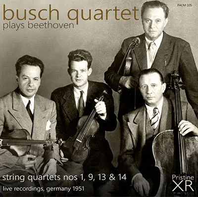 Busch Quartet Play Beethoven Quartets 1, 9, 13 & 14 (1951) - Pacm105 1