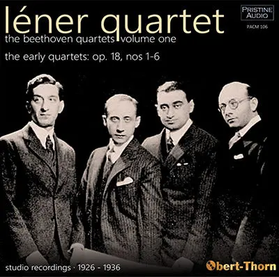 Léner Quartet The Beethoven Quartets Vol. 1: The Early Quartets (1926-36) - Pacm106 - Cd 1