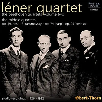 Léner Quartet The Beethoven Quartets Vol. 2: The Middle Quartets (1926-32) - Pacm109 1