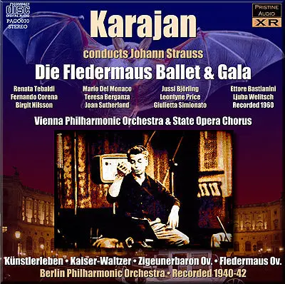 Karajan Strauss: Die Fledermaus Ballet & Gala, Walztes & Overtures (1960, 1940-42) - Paco070 - Cd 1