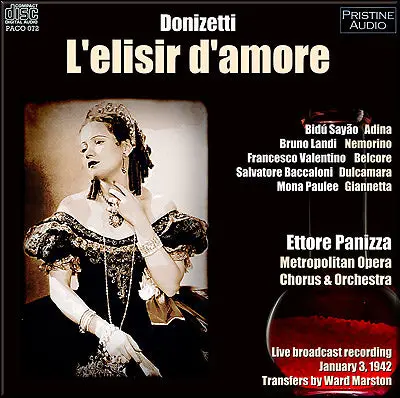 Panizza Donizetti: L'elisir D'amore (1942) - Paco072 - Cd 1