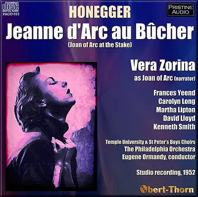 Ormandy Honegger: Jeanne D'arc Au Bûcher (1952) - Paco073 - Cd 1