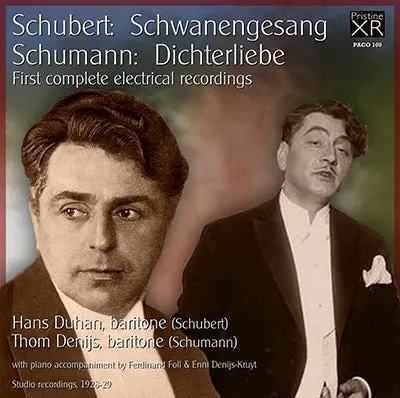 Duhan, Denijs Schumann: Dichterliebe, Schubert: Schwanengesang (1928/29) - Paco109 - Cd 1